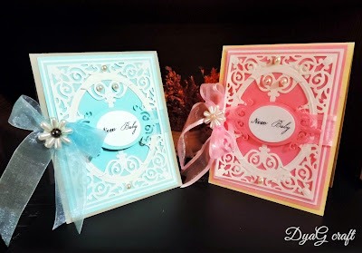 invitatii handmade botez fetita si baiat